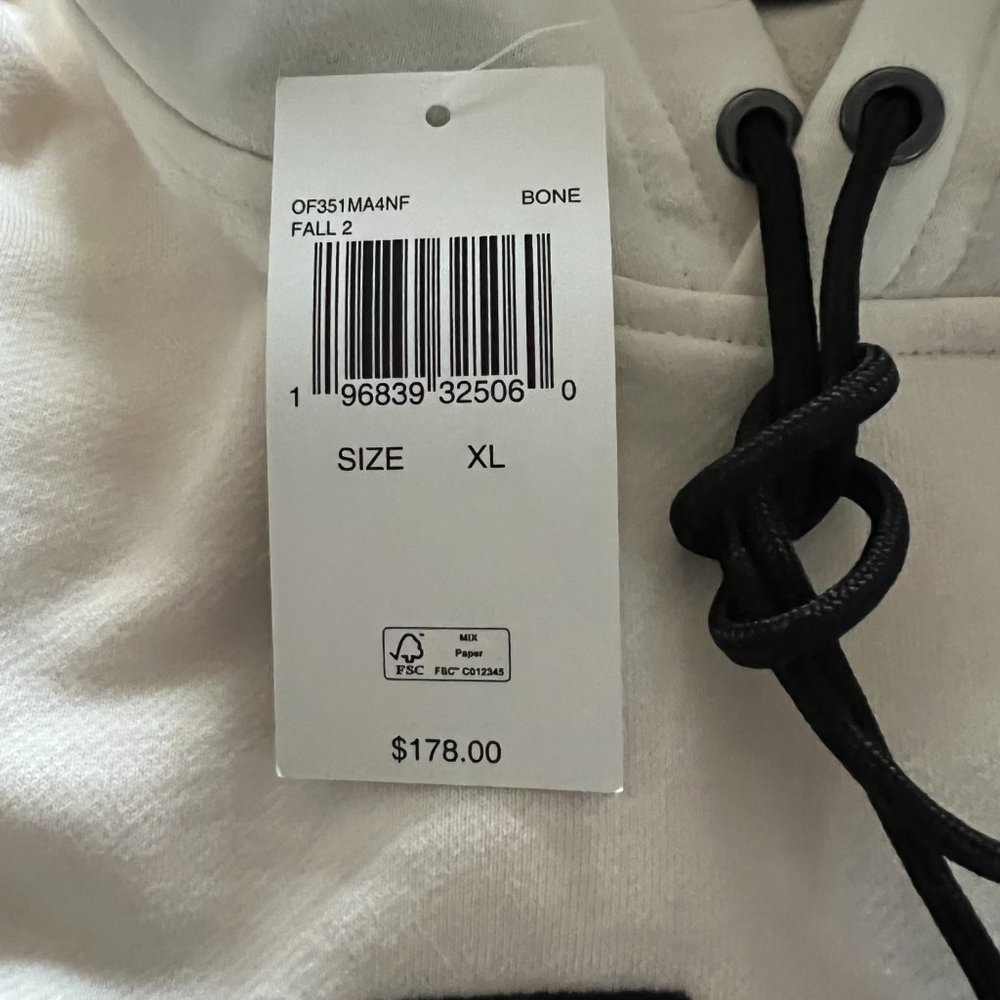 MICHAEL KORS KORS Cotton Blend Rugby Hoodie OF351MA4NF Olive NWT - Picture 3 of 4